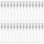 Csdtylh Mini Sprey Şişesi 10ml, Doldurulabilir Cam Sprey Şişesi, Cam Şişe Atomizer, Seyahat için Doldurulabilir Konteyner Temizlemek için Parfüm Gargara Atomizer, Uçucu Yağlar, Parfüm 40 Adet, 10ml