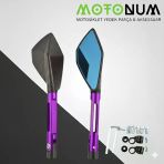 Csn Moto Snake 125 X Modifiye Ayna-Mor Renk-A43016