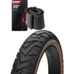 Cst 20X4.00 Ambro Zırhlı Fat Bike Bisiklet Lastik Seti - Kahverengi