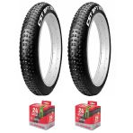 Cst 24X4.00 C1752 Kum Tipi Bisiklet Dış Lastiği X 2 Adet + Chaoyang İç Lastik Seti