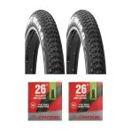 Cst 26 Jant 26X4.00 C1752 Bisiklet Dış Lastiği Kum Tipi X 2 Adet + Chaoyang İç Lastik Seti