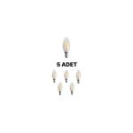 CT-4063 Edison LED Buji Ampul 7W Günışığı (Sarı)- 5’li Paket