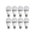 Ct-4229 E27 Duylu Şarjlı 420 Lümen Beyaz Led Ampul 8 Li