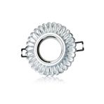 Ct-6638 Kristal Led Çerçeveli Cam Spot Kasası Ateş