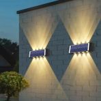 CT-8010 Kos Solar LED Aplik Gün Işığı 50LM 20W Güneş Enerjili Ev / Bahçe / Ofis Duvar Şarjlı Dış Cephe Aydınlatma 3200K IP65