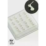 CT STONES tptn-240511 Kelebek Sallantılı Zirkon Taşlı Gümüş Hızma 16 Adet