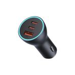 CTAB Fit For IPh0 13 12 For Xiaomi For Samsung For Huawei 65W USB Car Charger Type C Quick Charge QC 4.0 PD 3.0 Fast Car Charging Charger(GRAY)