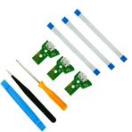 CTHTBZ 3pcs JDS-040 Replacement Charging Port for PlayStation 4 PS4 Controller,Assembly Charger Socket Board Connector Module for DualShock 4, Flex Cable, Tool Screwdriver (JDS-040)