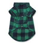 Ctilfelix Köpek Gömlek Ekose Köpek Giysileri Küçük Orta Büyük Köpekler Kediler Erkek Kız Yavru Kedi Yumuşak Pet T-Shirt Nefes Tee Kıyafet Sevimli Izgara Giyim Şükran Günü [Yeşil # 1; XS]