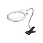 Ctn MG15124-C Paltava Masaüstü Metal Hortum Mandallı LED Aydınlatmalı Büyüteç 2.5 x 130 mm