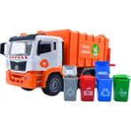 Ctoy Işıklı Sesli Büyük Boy Oyuncak Çöp Kamyonu | CTOY-WY1111A/ CTOY-WY1115B - Turuncu