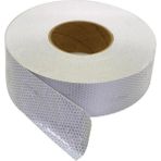 CTR Ticaret Beyaz Petek Dokulu Fosforlu Reflektör Bant 5 cm x 46 Metre - Yüksek Yansıtıcı Araç ve Şantiye Uyarı Şeridi - 3'lü Set
