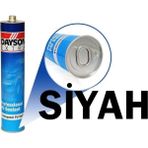 CTR Ticaret Dayson Extra Profesyonel Pu Mastik %100 Silikon - Antibakteriyel Kararma Yapmaz (Siyah 10 Adet Avantaj Paketi)
