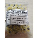 CTR Ticaret Isı ile Daralan Lehimli Makaron 100 Adet Sarı - Kendinden Lehim Yapan Kalın Kablo Eki (4.00-6.00 Mm²)