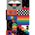 Cuaderno de notas - Libreta Amor Arcoiris (Rainbow Love): 15,24 x 0,66 x 22,86 cm - 6 x 9 pulgadas