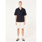 CUBAN COLLAR SS SHIRT Siyah Erkek Gömlek