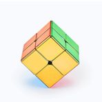 Cuberspeed Cyclone Erkek Metalik 2X2 Hız Küpü Parlak Küp Ayna Yansıtıcı çıkartmasız Cyclone Erkek Metalik 2x2x2 Yapboz