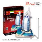 Cubic Fun 44 Parça Burç El Arap Dubai 3D Puzzle