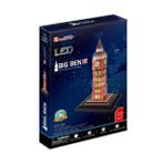 Cubic Fun Big Ben Saat Kulesi - Led Işıklı 28 Parça 3 Boyutlu Puzzle