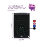 Cubic Store Grafik Digital Çocuk Yazı Tahtası Çizim Tableti Lcd 10 Inc