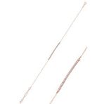 Çubuk Model Zirkon Taşlı Rose Kaplama Gümüş Bileklik SGTL10092ROSE