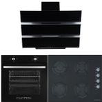 Cucinox Siyah 3'lü Ankastre Set (F 18 D-Gls 640-Mfa 605)