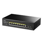 Cudy Gs1008ps2 8 Port Gigabit 120w 250m Poe+, 2 Gigabit Sfp Switch Siyah