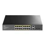 Cudy GS1018PS2 16PORT 10/100MBPS Gigabit Poe 2port Gigabit 200W Metal Masaüstü Switch