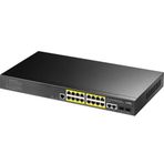 Cudy GS2018PS2-200W 16 Port L2 +2 Port 2 SPF 1 GB Rack Mount 10-100-1000 Yönetilebilir Switch