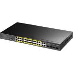 Cudy Gs2028Ps4-400W 24 Port 10/100/1000 Yönetilebilir (L2) +4 Port Gb. 4 Sfp (1Gb) Rack Mount (24 Port Poe+) 400W Switch