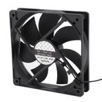 Cuifati 120mm Bilgisayar Kasası Fanı, 3000RPM 2pin Çift Bilyalı Rulmanlı PC Egzoz Soğutma Kasası Fanları, 50.000 Saate Kadar Uzun Ömürlü Düşük Gürültü Ultra İnce Yüksek Performanslı PC