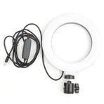 Cuifati LED Halka Işık, LED Halka Işık 6 "Makyaj için Selfie Halka Işık, Canlı Akış YouTube Video Masaüstü Mini USB Kamera LED Işık 3 Işık Modu 360 Derece Dönen USB halka ışığı