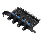 Cuifati Pc 8 Kanal Fan Hub Pc Su Soğutma Sistemi Soğutma Hız Fan Kontrol Cihazı