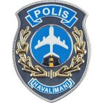 Çukurova Ütü Havalimanı Polis Gögüs 3D Arması Plastik Tpu, Yeni Tip, Cırtlı, Standart Ölçü