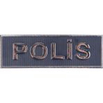 Çukurova Ütü '' Polis '' Pantolon Cep Yazı Arması 3D Plastik Tpu, Yeni Tip, Cırtlı, Standart Ölçü,