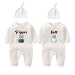 culbutomind Bebek Tulumu Yummz Domates Ketçap Sarı Hardal Kırmızı ve Sarı Tek Parça Erkek Bebek İkizler Kız Giysileri, Qot Ketçap Kot Hardal, 9-12 Months