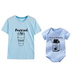culbutomind Mommy and Me Outfits Mom Oğul Eşleşen Anne Kız Gömlekleri İlk Bebek Zıbını, Kahve İçecek Baba/Oğul, 3m/XXXXL