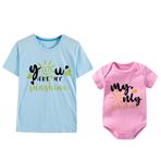 culbutomind You are My Sunshine My Only Sunshine Gömlekleri Aile Uyumlu Kıyafetler Anneler Günü Tişörtleri, Sunshine Dad/Daughter, 3m/S