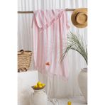 Çulha STRIPE BEYAZ-PEMBE PEŞTEMAL