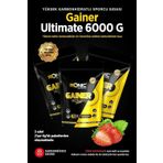 CULINARY CRAFTS Ronic Nutrition Gainer Mass Ultimate 6000 G Kilo Almaya Yardımcı Karbonhidrat Tozu (ÇİLEK AROMALI) 2 ADET HEDİYE