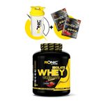 CULINARY CRAFTS Ronic Nutrition Isolate Whey Protein Tozu Ultimate 2270 G Kas Yapılanmasına Yardımcı Protein Tozu (ÇİLEK AROMALI) Shaker Ve 2 Adet Tek Kullanımlık Whey Hediye