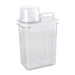 Culinavog Çamaşır tozu saklama kutusu, 1800 ml çamaşır tozu dozajlayıcı, ölçüm kabı, sıvı deterjan kabı, saklama kabı, çamaşır tozu ve çamaşır parfümü için uygundur