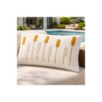 Cullinan Home Virgo Başak Punch Nakışlı Dekoratif Kırlent Kılıfı 35x55 cm | Yıkanabilir, Fermuarlı