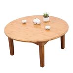 Cumba pencereleri için alçak masa, Japon tarzı, yuvarlak küçük masa, katlanabilir ayaklı, bambu, sehpa, alçak masa, çay cumba, Tatami, dış mekan, yatak, bilgisayar, yemek odası