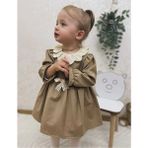 Cumino Pretty Kız Bebek Elbise - 9 - 12 Ay - Vizon