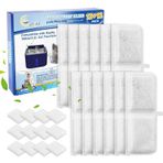 Cunina Cat Su Çeşmesi Filtresi Kastty Kablosuz Kedi Çeşmesi 12 oz/3.2L, 12'li Paket Karbon Kedi Çeşmesi Filtreleri ve 12'li Paket Ön Filtre Sünger Pompası ile Uyumlu