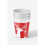 Cup İstanbul 7 oz Karton Bardak - 190 gr/m² Ekstra Kalın Kağıt, Sızdırmaz Sıcak ve Soğuk İçecek Bardağı, 200 ml Kahve ve Çay Bardağı (100)