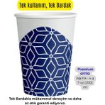 Cup İstanbul 7 Oz Karton Bardak 200 ml - 500 Adet - Ekonomik Paket