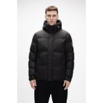 Cup Siyah Puffer Kapüşonlu Erkek Mont - Siyah