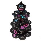 Cupcake 3 Katlı Stand CİNSİYET PARTİSİ siyah zemin